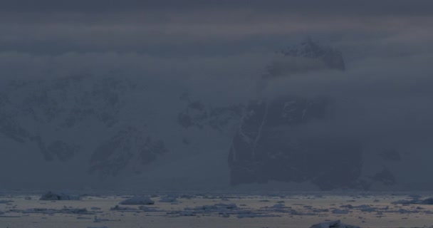 Iceberg Sunset Island Background — 图库视频影像