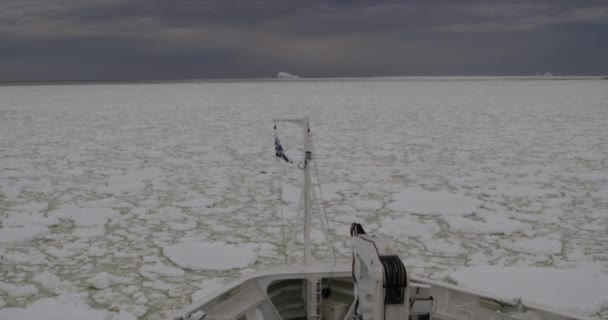 Айсберг Айсфілд Льодовиковий Лід Антарктичного Півострова — стокове відео