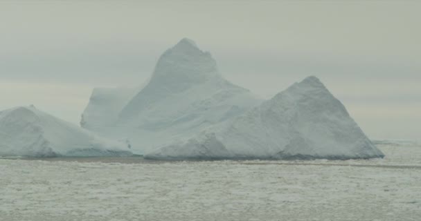 Iceberg Вид Льодовикове Поле — стокове відео