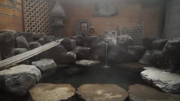 Japanese Traditional Spa Onsen — Stock video