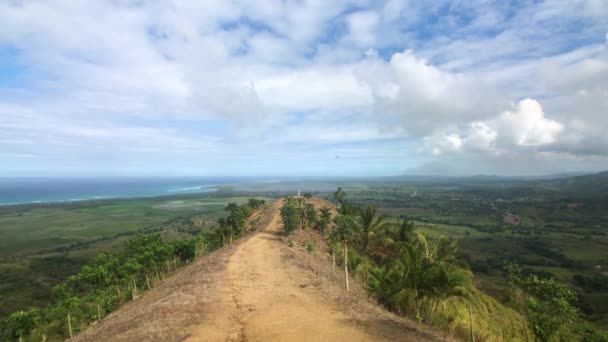 Scenic Overlook Montana Redonda Mountains Central Dominican Republic — Video