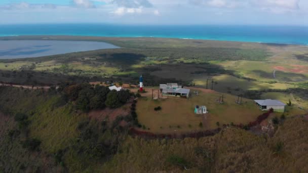 Zona Turística Aérea Montana Redonda Mirador Con Columpios — Vídeos de Stock