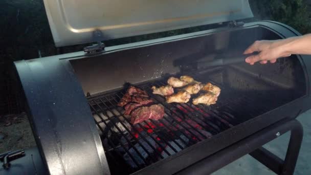 Ailes Poulet Sur Barbecue Été Mais Oubliez Pas Ces Morceaux — Video