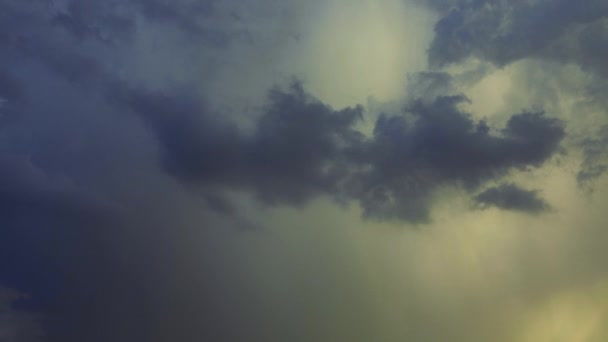 Colorido Lapso Tiempo Nube Que Evapora Lluvia Que Barre Marco — Vídeos de Stock