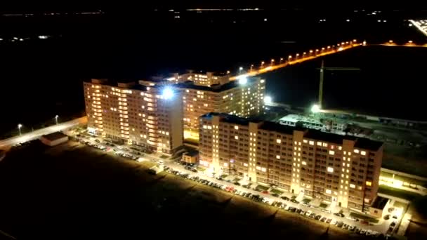 Hermosa Noche Ciudad Time Lapse — Vídeos de Stock