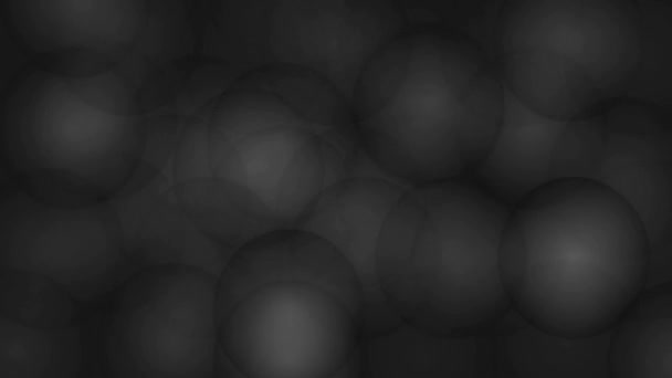 Abstract Background Black White Animated Spheres — Stockvideo