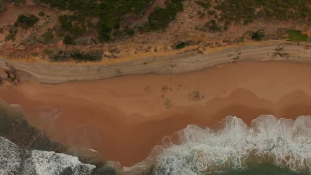 Colorful Australian Coast Cliff Beach Great Ocean Road — Video