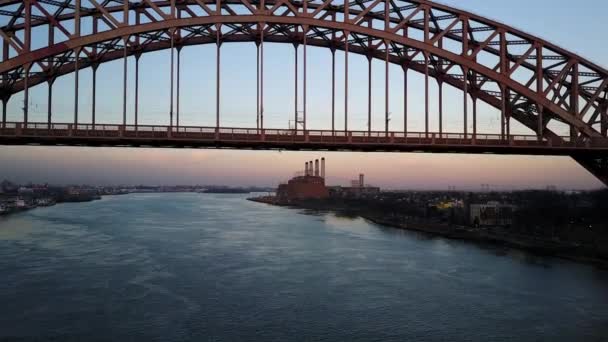 Astoria Park Favorite Place Fly Drone Why One Beautiful Places — Stockvideo