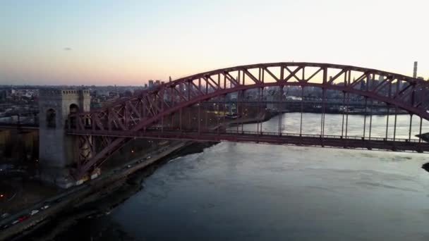 Astoria Park Favorite Place Fly Drone Why One Beautiful Places — Video Stock