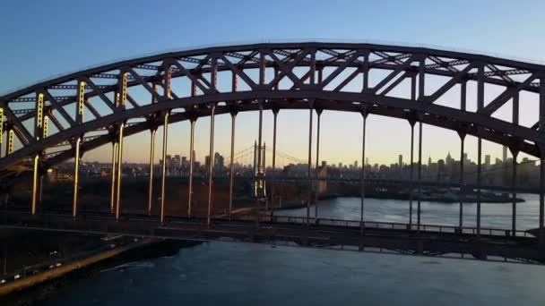 Astoria Park Favorite Place Fly Drone Why One Beautiful Places — Stock video