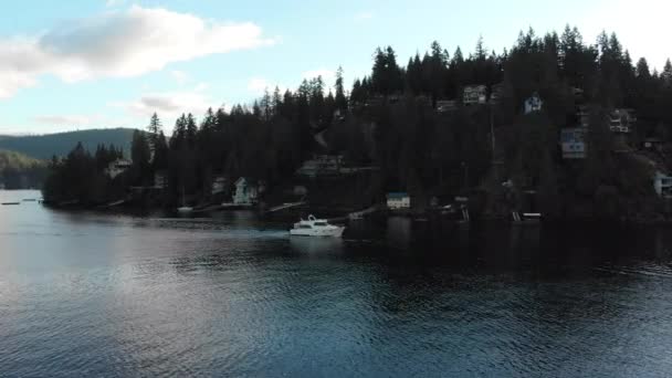 Various Drone Dslr Shots Beautiful Deep Cove Vancouver — Stock video