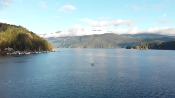 Various Drone Dslr Shots Beautiful Deep Cove Vancouver — Vídeos de Stock