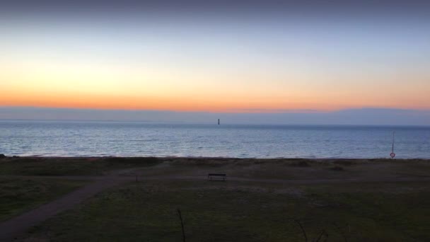 Waiting Sunrise Beach — Video Stock