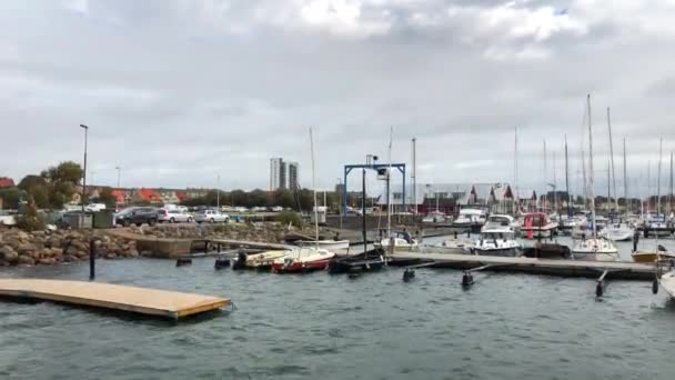 Fish Village Sweden Storm — Stok video