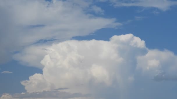 Caducidad Las Formaciones Nubes Nubes Primavera Timelapse Cielo Azul — Vídeos de Stock