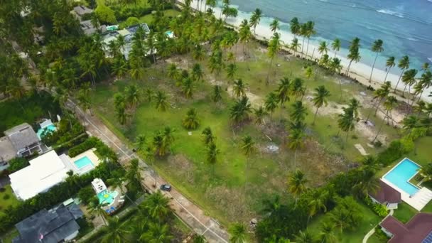 Beautiful Beach Dominican Republic Called Playa Bonita Las Terrenas — ストック動画