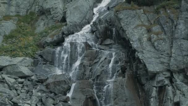 Waterfall Slowmotion Slovakia High Tatras Big Rocks — Stock video