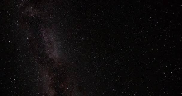 Time Lapse Milky Way Stars Mountain Tops — Stok video