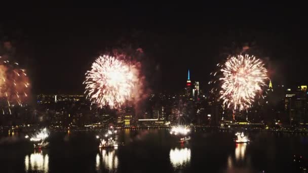 4Th July Long Island City Drone — Stock video