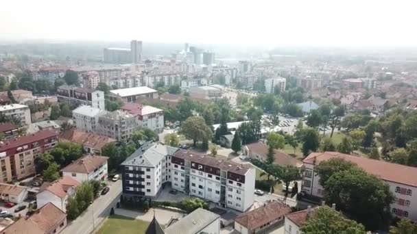 Aerial View Catholic Church Background — Vídeos de Stock