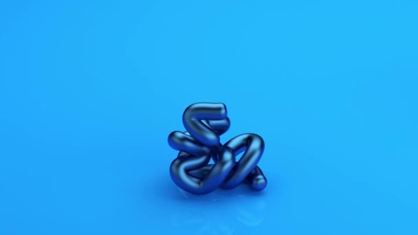 Abstract Art Video Blue Shit Loop Animation — Wideo stockowe