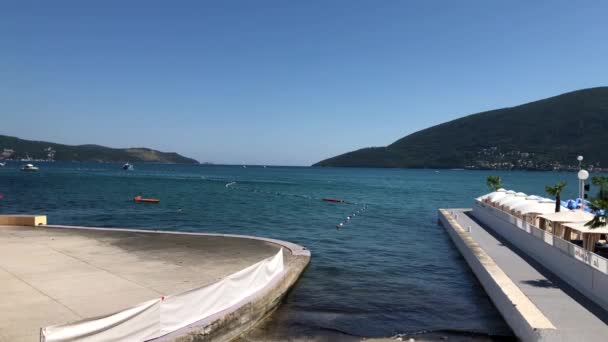 View Sea Montenegro Background — Stock videók