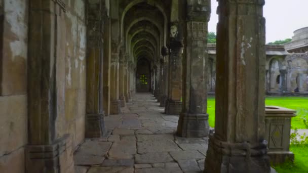Heritage Jami Masjid Also Known Jama Mosque Champaner Gujarat State — стоковое видео