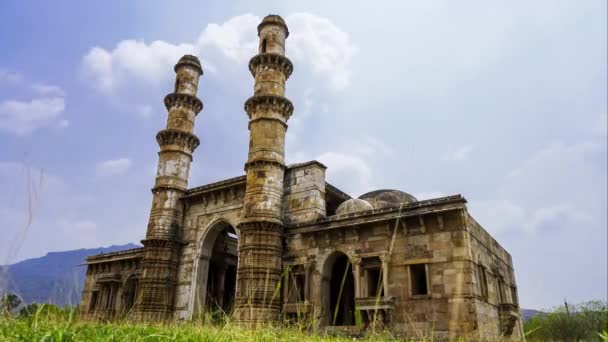 Kevada Mosque Mosque Champaner Gujarat State Western India Also Known — Vídeo de Stock
