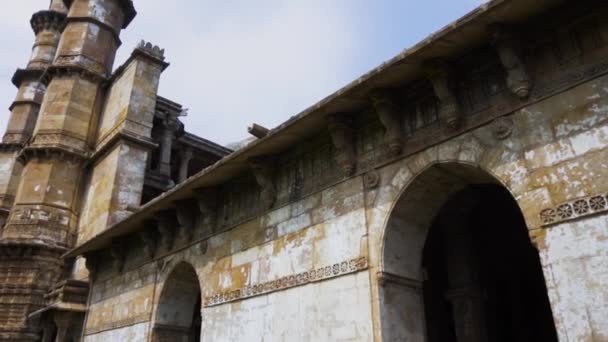 Heritage Jami Masjid Also Known Jama Mosque Champaner Gujarat State — Wideo stockowe