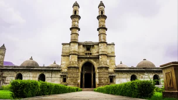 Heritage Jami Masjid Also Known Jama Mosque Champaner Gujarat State — 비디오