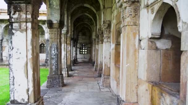 Heritage Jami Masjid Also Known Jama Mosque Champaner Gujarat State — стоковое видео