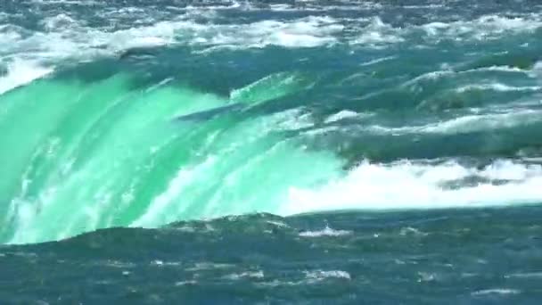 Closeup Top Niagara Falls — Stockvideo