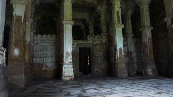 Heritage Jami Masjid Also Known Jama Mosque Champaner Gujarat State — стоковое видео