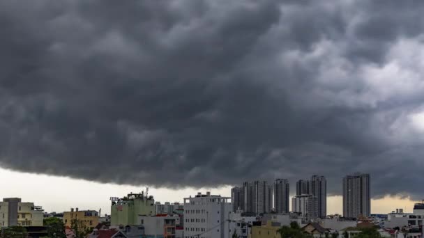 Part Dark Clouds Series Timelapse Videos Afternoon Storm Wet Season — Video Stock