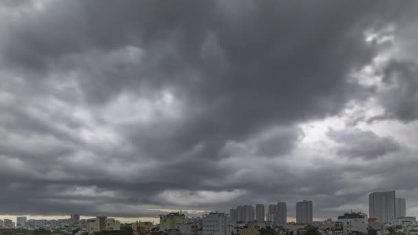 Part Heavy Rain Series Timelapse Videos Afternoon Storm Wet Season — Stock Video