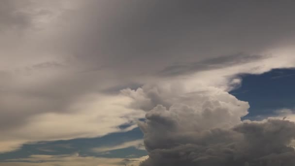 Timelapse Typical Afternoon Cloudscape Tropical South East Asia Dramatic Clouds — Video