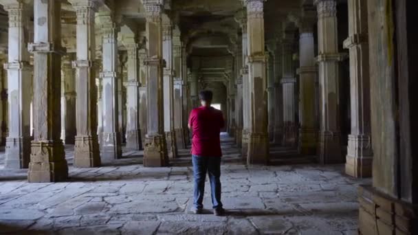 Heritage Jami Masjid Also Known Jama Mosque Champaner Gujarat State — Αρχείο Βίντεο