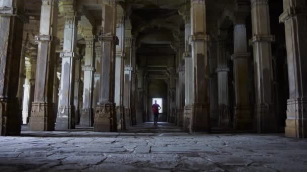 Heritage Jami Masjid Also Known Jama Mosque Champaner Gujarat State — Stockvideo