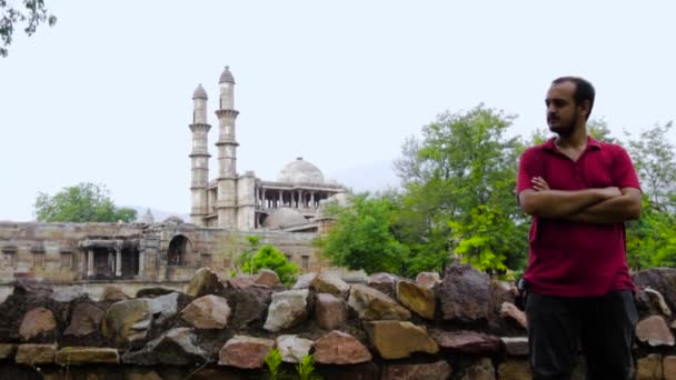 Heritage Jami Masjid Also Known Jama Mosque Champaner Gujarat State — 비디오