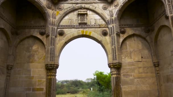 Nagina Mosque Also Known Nagina Masjid Champaner Gujarat — Stock Video