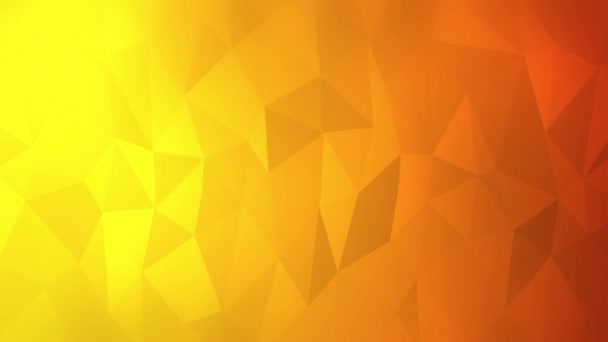 Yellow Orange Polygonal Background — Stock video