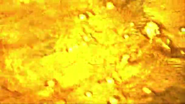 Motion Graphic Golden Water Flowing Effect Background Footage Usage — Αρχείο Βίντεο