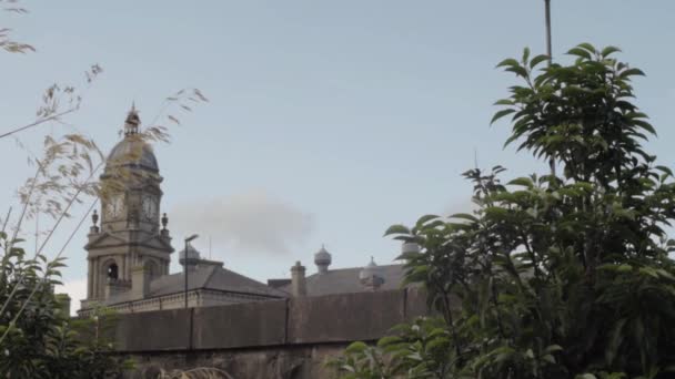 Town Hall Clock Dewsbury Yorkshire — Stockvideo