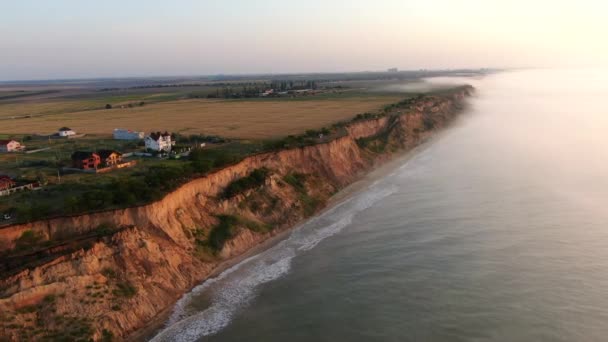 Early Morning Sunrise Seashore Line — Stok video