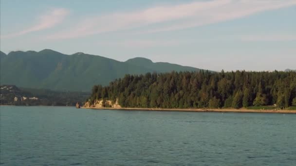 Vancouver Stanley Park Pacific Ocean Yachting — Stock videók