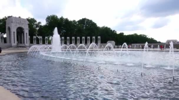 Writing Wall World War Memorial National Mall Washington — Stok video