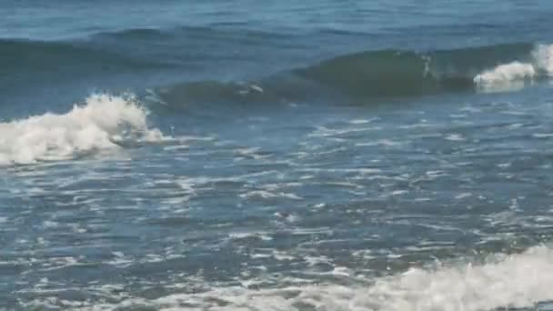 Waves Ocean Morning Blue Stormy Water — Stockvideo