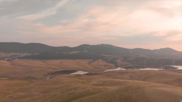 Drone Footage Zlatibor Mountain Sunset — ストック動画