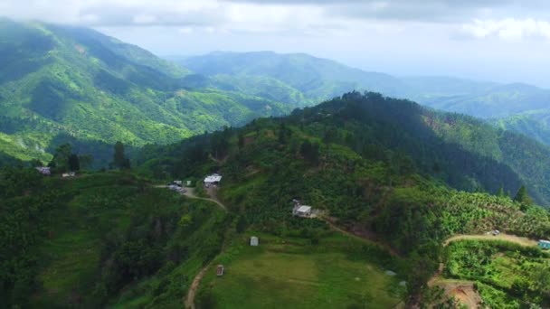 Aerial View Blue Mountains Jamaica Looking Portland Parish Saint Thomas — Stockvideo