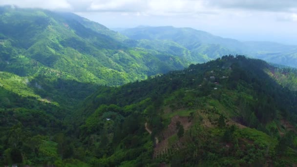 Aerial View Blue Mountains Jamaica Looking Portland Parish Saint Thomas — Video